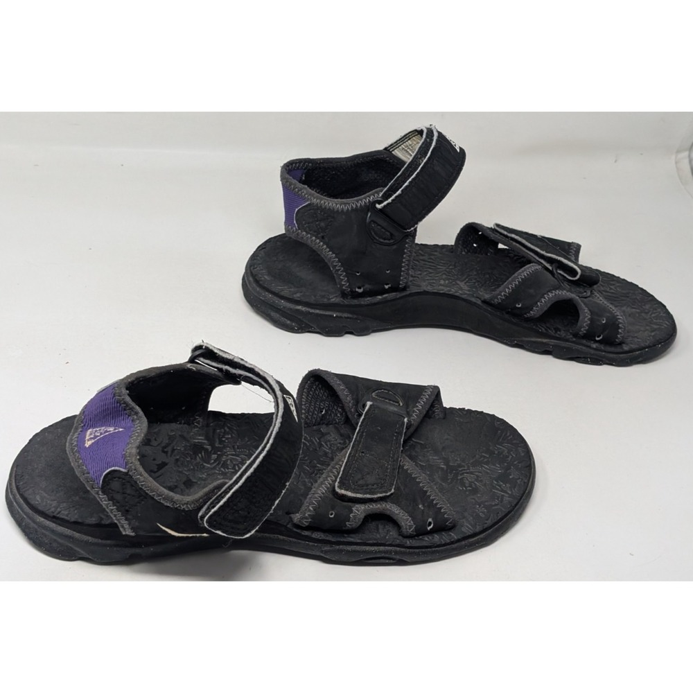 Vintage Nike Air‎ ACG Hiking Sandals Ankle Strap Men's Size 10 Black 190044-011